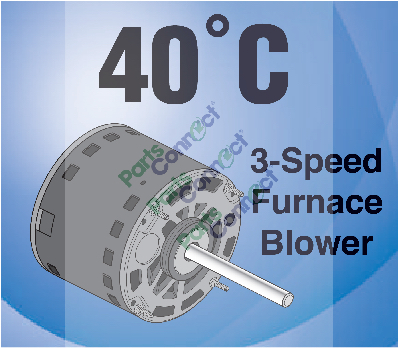 PC35 series 40C 3peed Furnace  Blower Motor